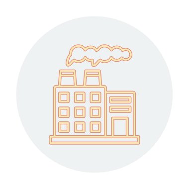 Factory icon, vector illustration simple design