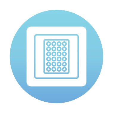 Nikotin Yaması ikon vektör illüstrasyon tasarımı