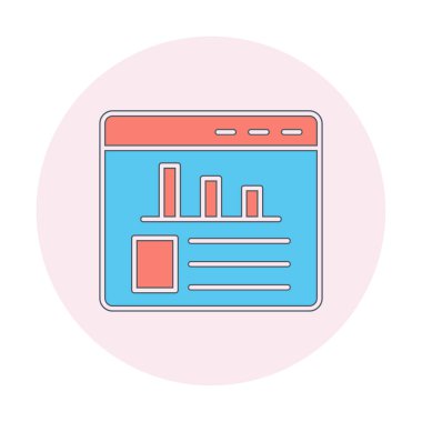 İstatistik simgesinin web vektör çizimi           