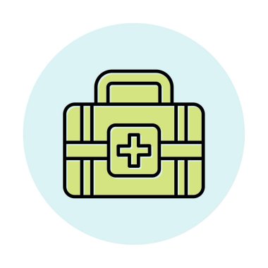 İlk yardım kiti vektör illüstrasyonu