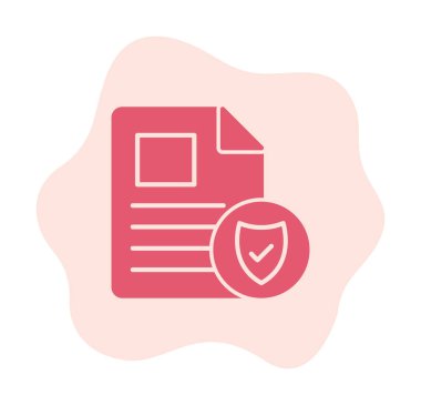 Onaylanmış Belge simgesi, vektör illüstrasyonu basit tasarım