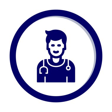 Doktor simgesinin vektör çizimi