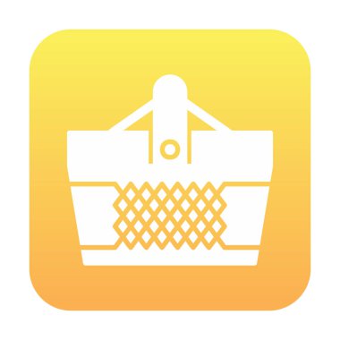 Sepet simgesi, vektör illüstrasyonu 