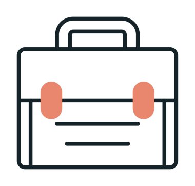 evrak çantası simgesi vektör illüstrasyon tasarımı