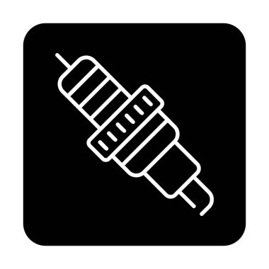 Buji simgesinin vektör illüstrasyonu