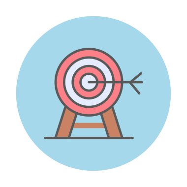 hedef simge, vektör illüstrasyonu basit tasarım