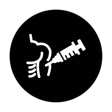 Aşılama web simgesi, vektör illüstrasyonu