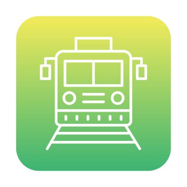 tren vektör simgesi modern basit illüstrasyon