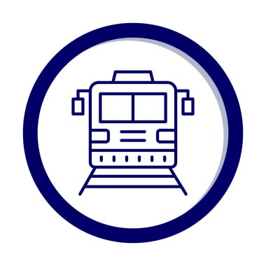 tren vektör simgesi modern basit illüstrasyon