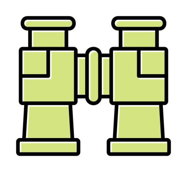 binoküler ikon vektör çizimi