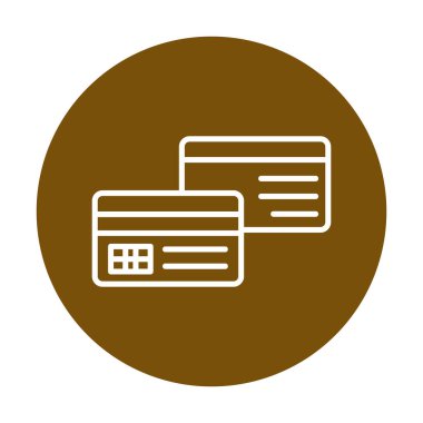 Basit bir web kartı vektör simgesi 