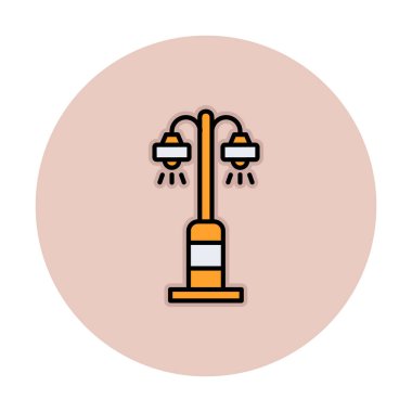 Sokak lambası. Web simgesi basit illüstrasyon 