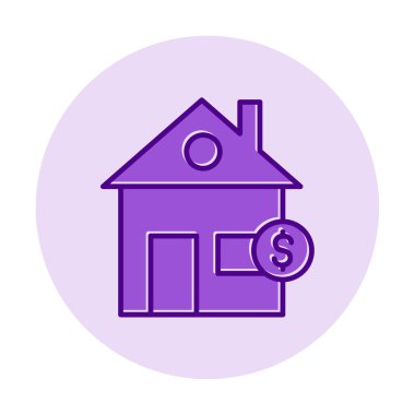 Emlak simgesi vektör illüstrasyon grafik şablonu 