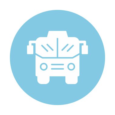 bus simgesi, vektör illüstrasyonu