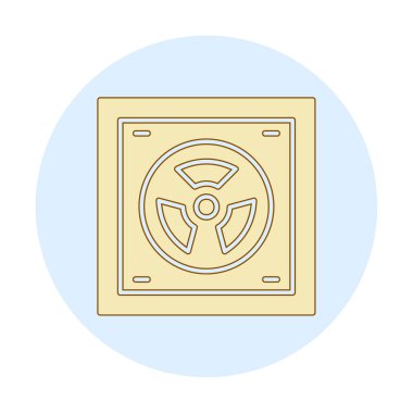 Radyoaktif simge, vektör illüstrasyonu