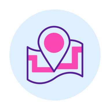 harita işareti simgesi. vektör çizim 