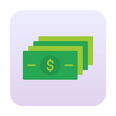 para düz simgesi, vektör illüstrasyonu