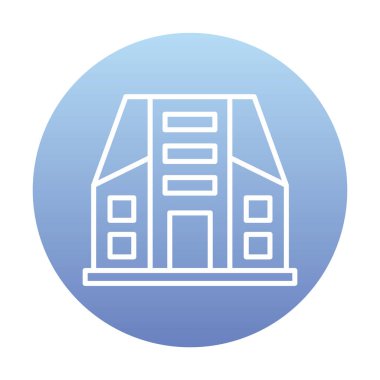 Şehir İnşa Ağı simgesi, vektör illüstrasyonu