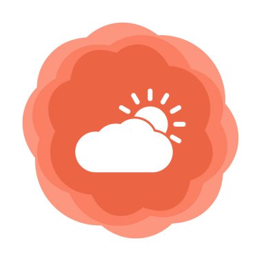 Hava durumu simgesi, vektör illüstrasyonu 