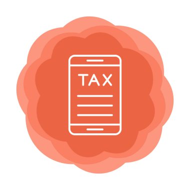 akıllı telefon simgesi, vektör illüstrasyonu basit tasarım