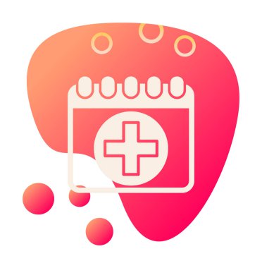 Takvim simgesi, vektör illüstrasyonu basit tasarım