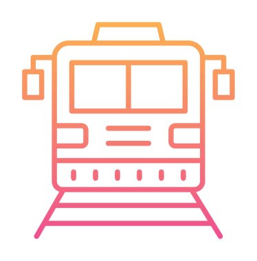 tren vektör simgesi modern basit illüstrasyon