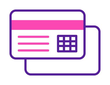 Basit bir web kartı vektör simgesi 