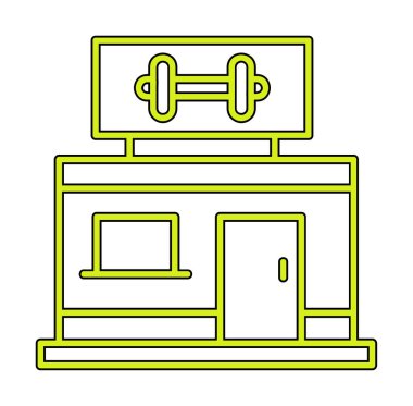 gym modern icon vector illustration                         