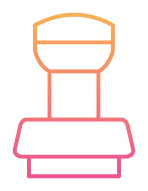 Dolu taslak biçiminde damgalama simgesi