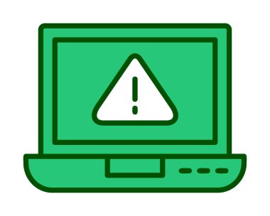 uyarı simgesi olan dizüstü bilgisayar 