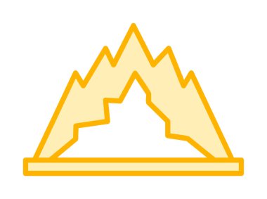 dağ ikonu vektör illüstrasyonu 