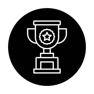 kupa simgesi, vektör çizimi