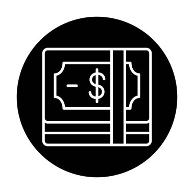 para düz simgesi, vektör illüstrasyonu