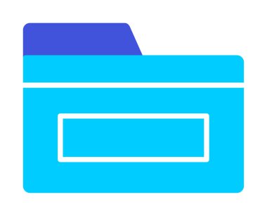 klasör web simgesi, vektör çizim