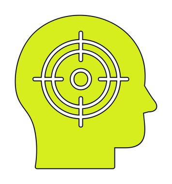 hedef simge, vektör illüstrasyonu basit tasarım