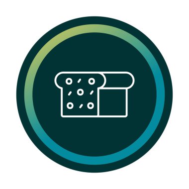 Gıda simgesi, Ekmek 'in vektör illüstrasyonu                    