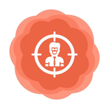 hedef simge, vektör illüstrasyonu basit tasarım