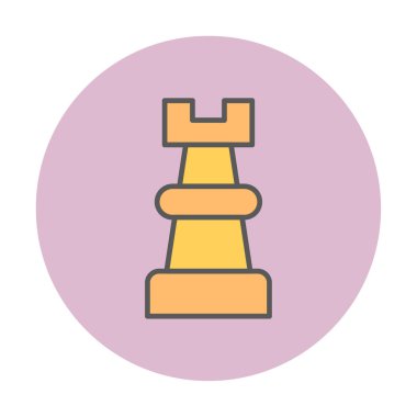 Satranç kalesi için vektör simgesi