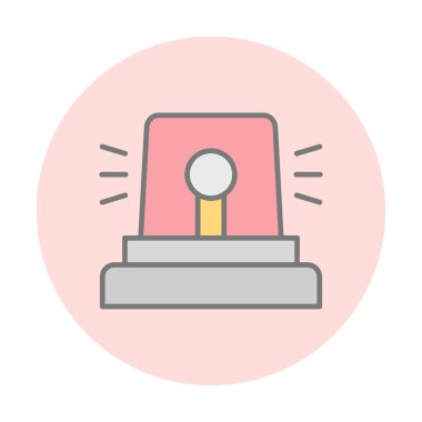 Siren simgesi, vektör çizimi 