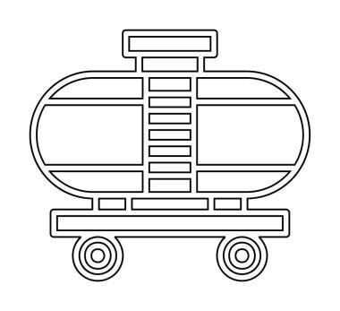 Tren, vagon nakliye ikonları. Kargo için lojistik resimler