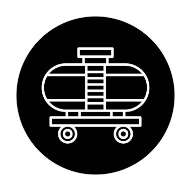 Tren, vagon nakliye ikonları. Kargo için lojistik resimler