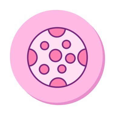 Dolunay düz ikonu. vektör illüstrasyonu 