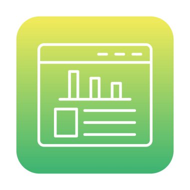 İstatistik simgesinin web vektör çizimi           