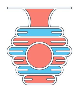 Arı kovanı simgesi vektör illüstrasyonu