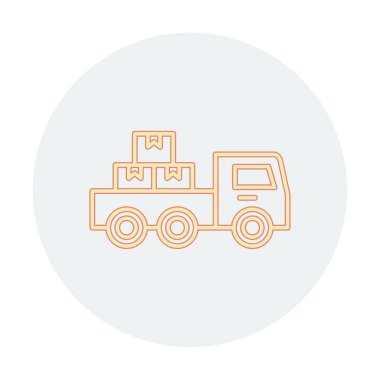 Kamyonet simge vektör çizim