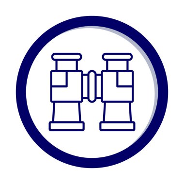 binoküler ikon vektör çizimi