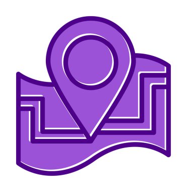 harita işareti simgesi. vektör çizim 