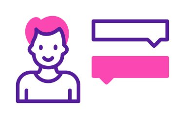 Röportaj simgesi çizimi