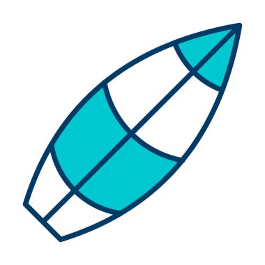 sörf tahtası vektör illüstrasyonu modern simge