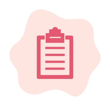 Basit düz pano simgesi vektör çizimi 